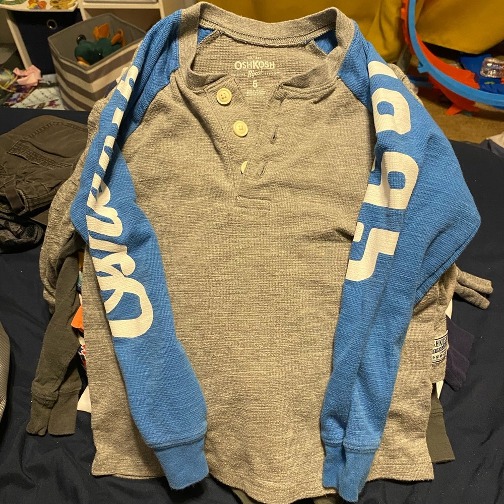 Boys LS button shirt